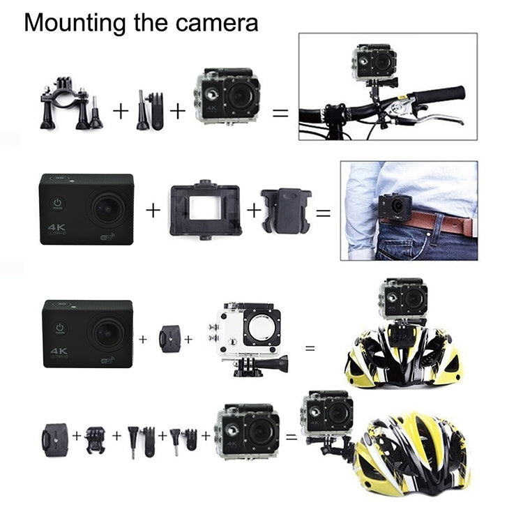 WIFI Waterproof Action Camera Cycling 4K camera Ultra Diving 60PFS kamera Helmet bicycle Cam underwater Sports 1080P Camera WIFI Waterproof Action Camera Cycling 4K camera Ultra Diving 60PFS kamera Helmet bicycle Cam underwater Sports 1080P Camera